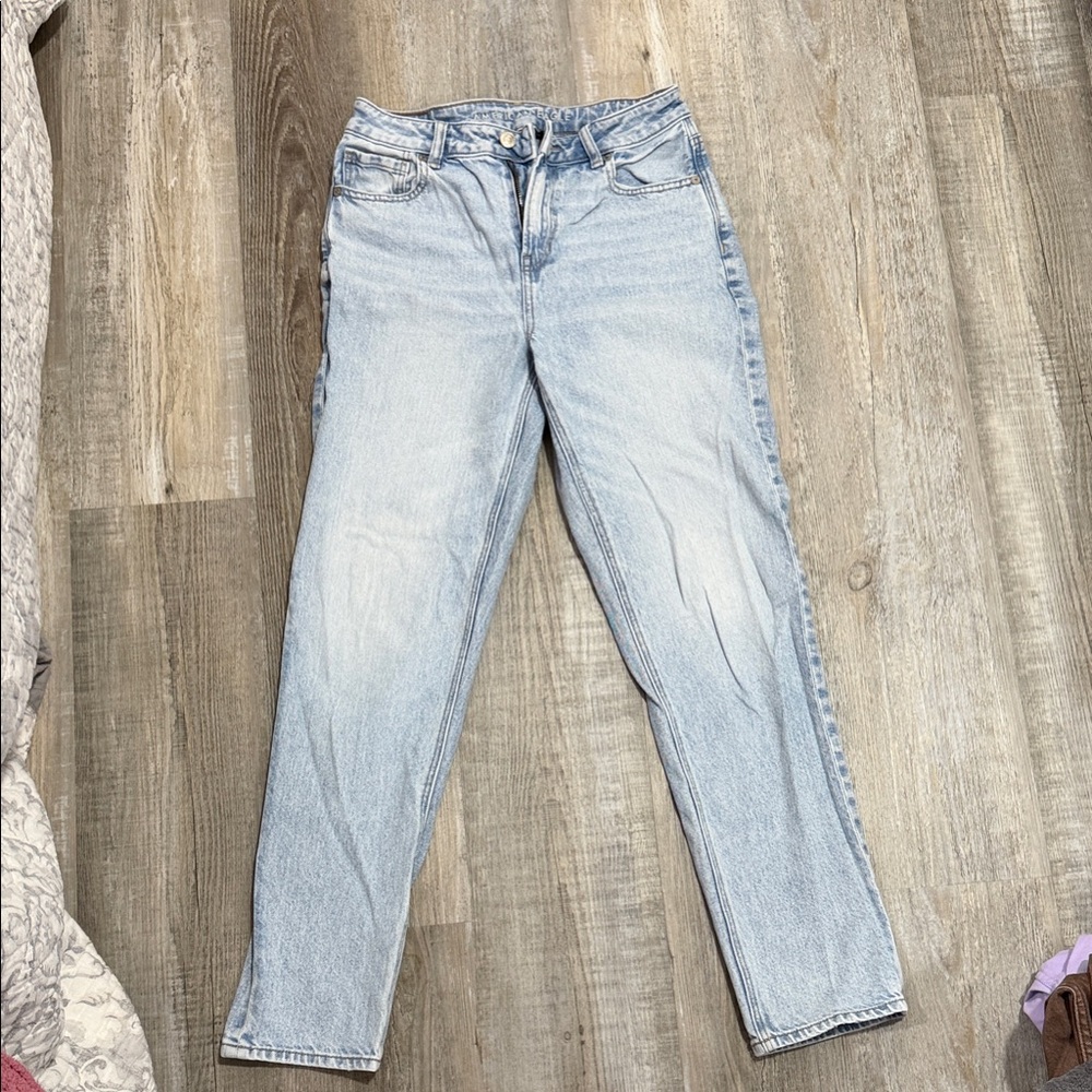 American Eagle Outfitters Light Blue Straight Leg Jeans